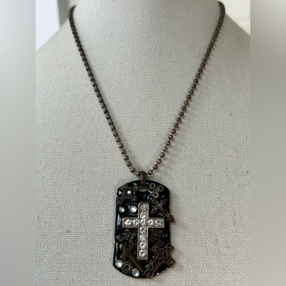 Faith based cross necklace and bracelets industrial vibe - Picture 1 of 7